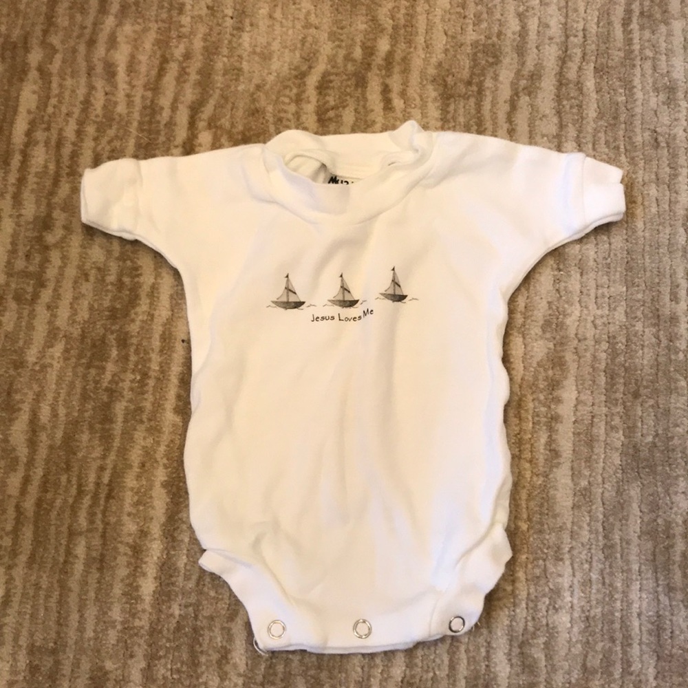 Jesus loves me onesie